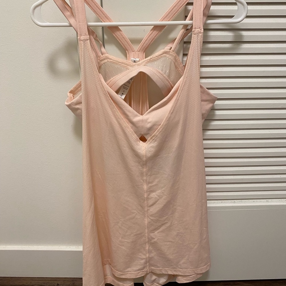 Lululemon Pink Breathe and Flow Tank Sz 10